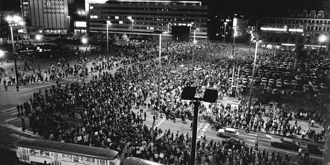 Montagsdemonstration in Leipzig